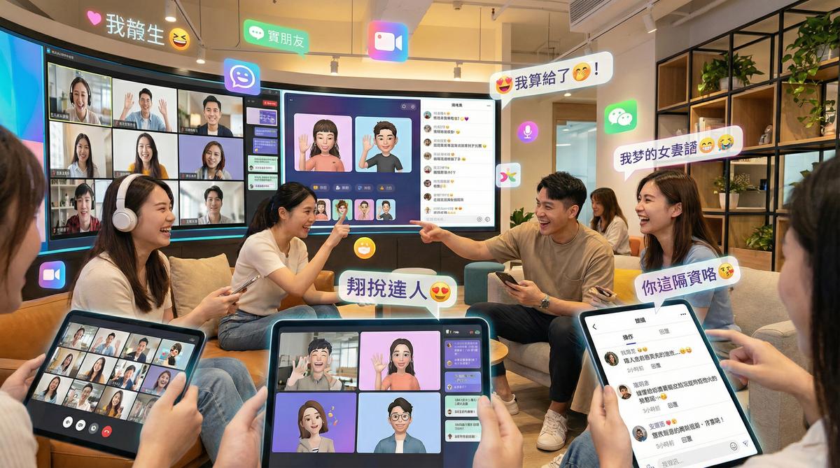 国产视频甜心社区互动场景